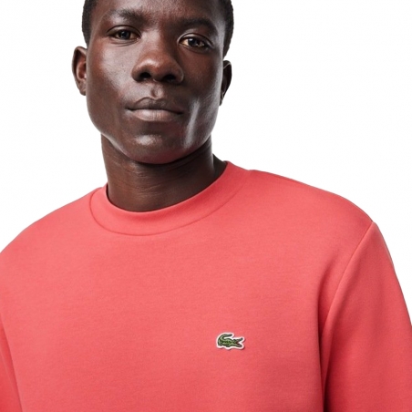 Sweat shirt homme Lacoste Rose jogger