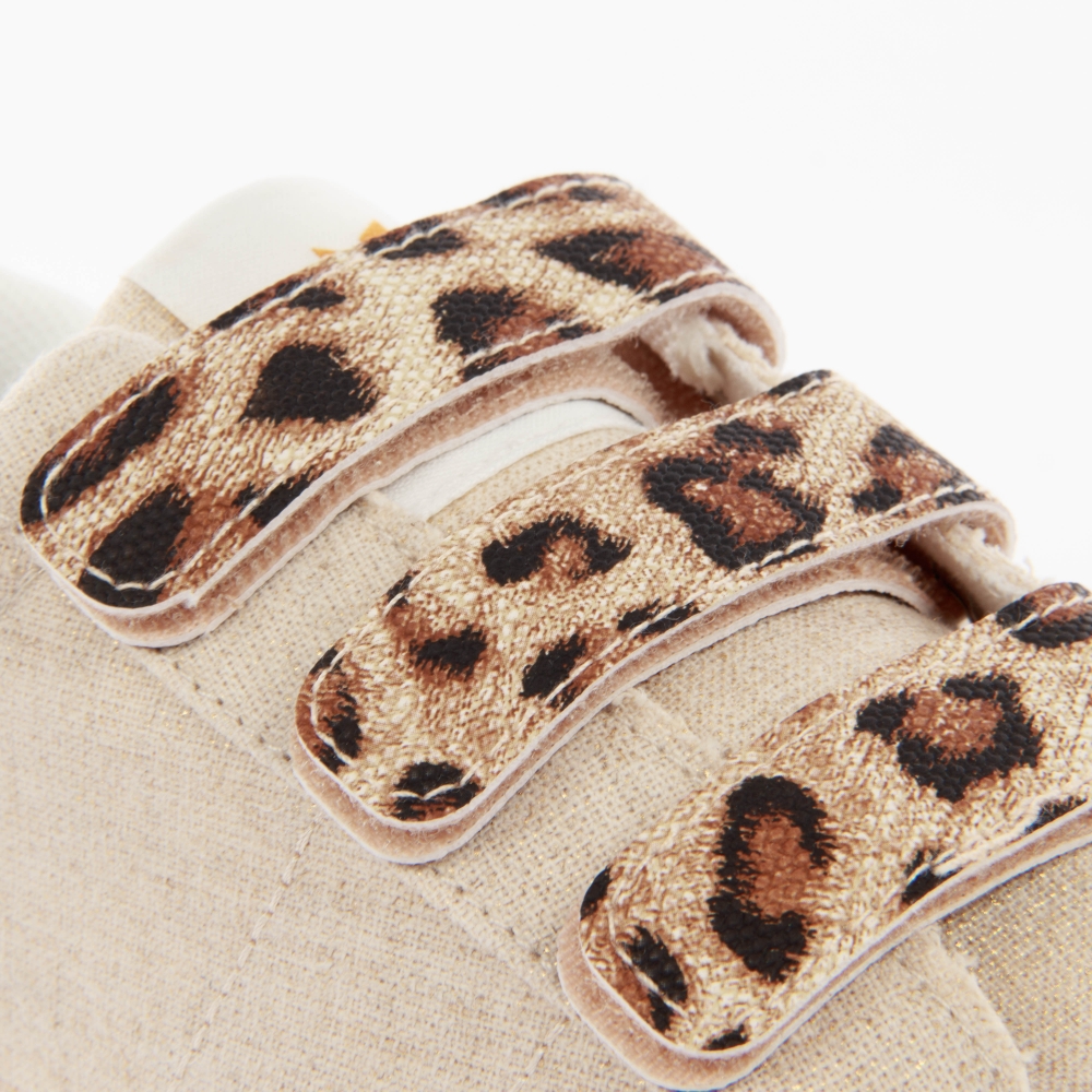 Basket basse femme Kaporal Leopard Beige - ZESHOES