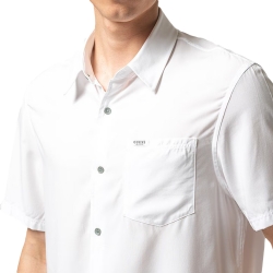 Chemise manches courtes homme Guess G class Blanc - ZESHOES