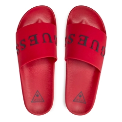 Claquette homme Guess Palmas Rouge - ZESHOES Claquette homme Guess Palmas Rouge - ZESHOES