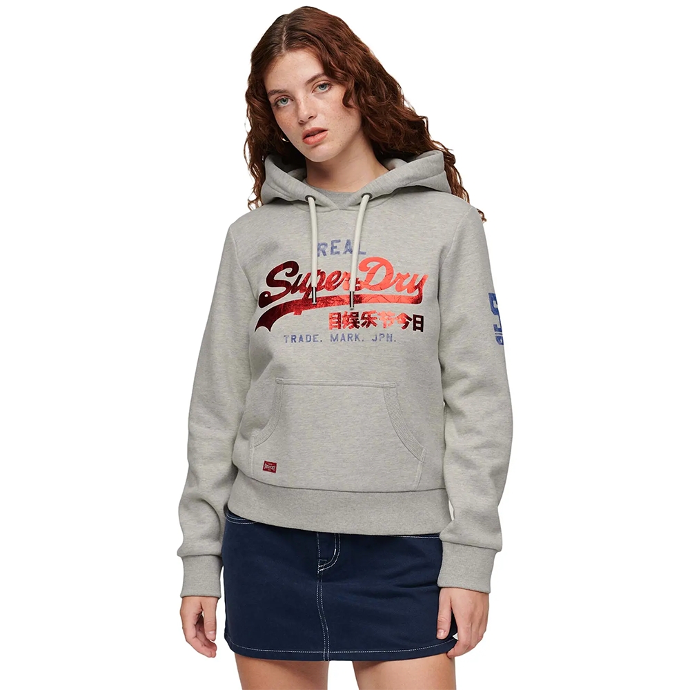 Superdry Sweat vintage Femme Gris