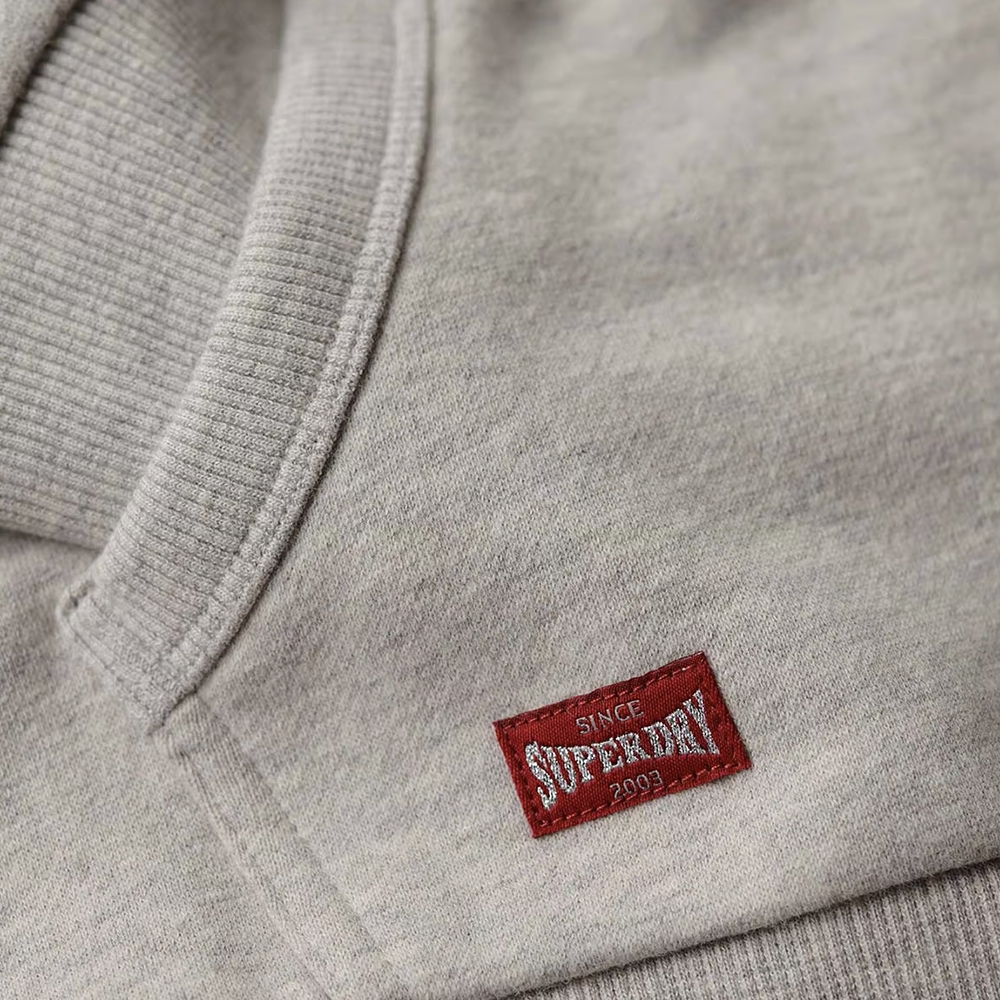Sweat capuche femme Superdry vintage Gris - ZESHOES