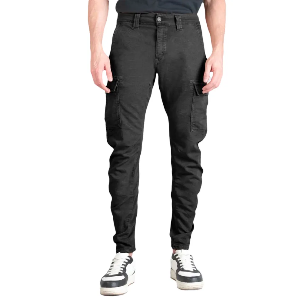 Le Temps Des Cerises Pantalon Black tapered twisted Koge Homme Noir