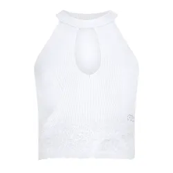 Debardeur femme Guess G active Blanc - ZESHOES Debardeur femme Guess G active Blanc - ZESHOES