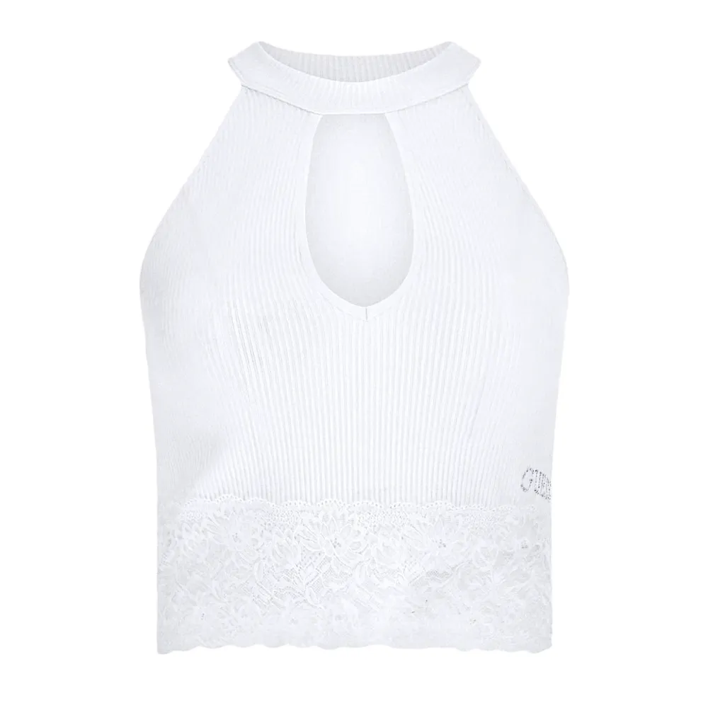 Debardeur femme Guess G active Blanc - ZESHOES Debardeur femme Guess G active Blanc - ZESHOES