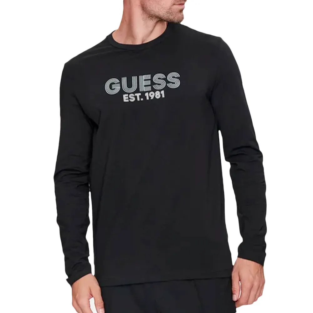 Guess T shirt EST 1981 Homme Noir