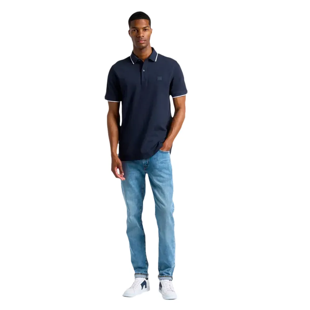 Boss Polo Patch Homme Bleu