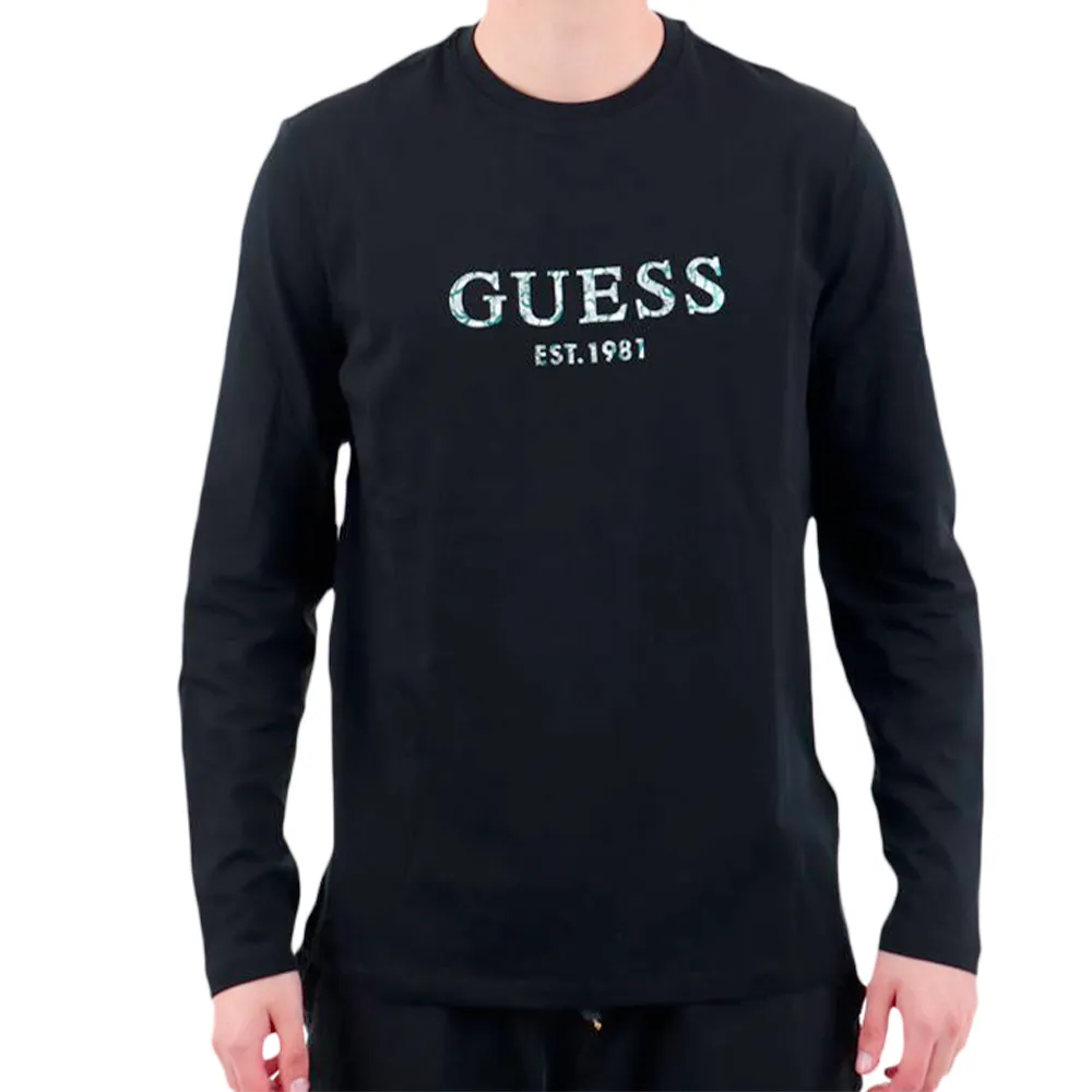 Guess T shirt EST 1981 Homme Noir