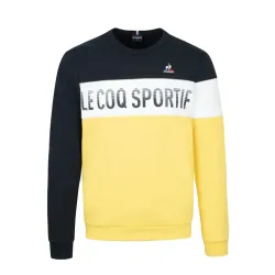 Sweat shirt homme Le Coq Sportif Crew sky Jaune - ZESHOES Sweat shirt homme Le Coq Sportif Crew sky Jaune - ZESHOES