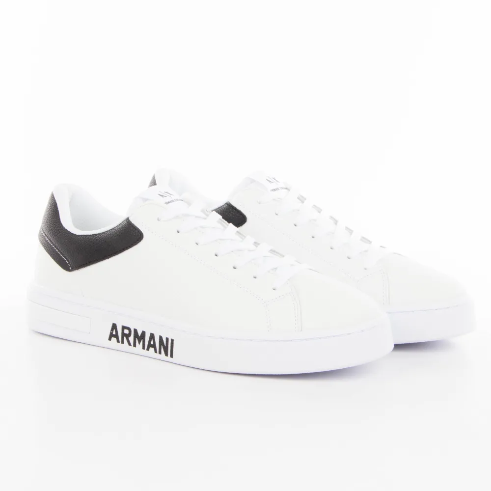 Armani Exchange Basket Tennis AX Homme Blanc