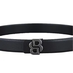 Ceinture homme Boss Icon B Noir - ZESHOES Ceinture homme Boss Icon B Noir - ZESHOES