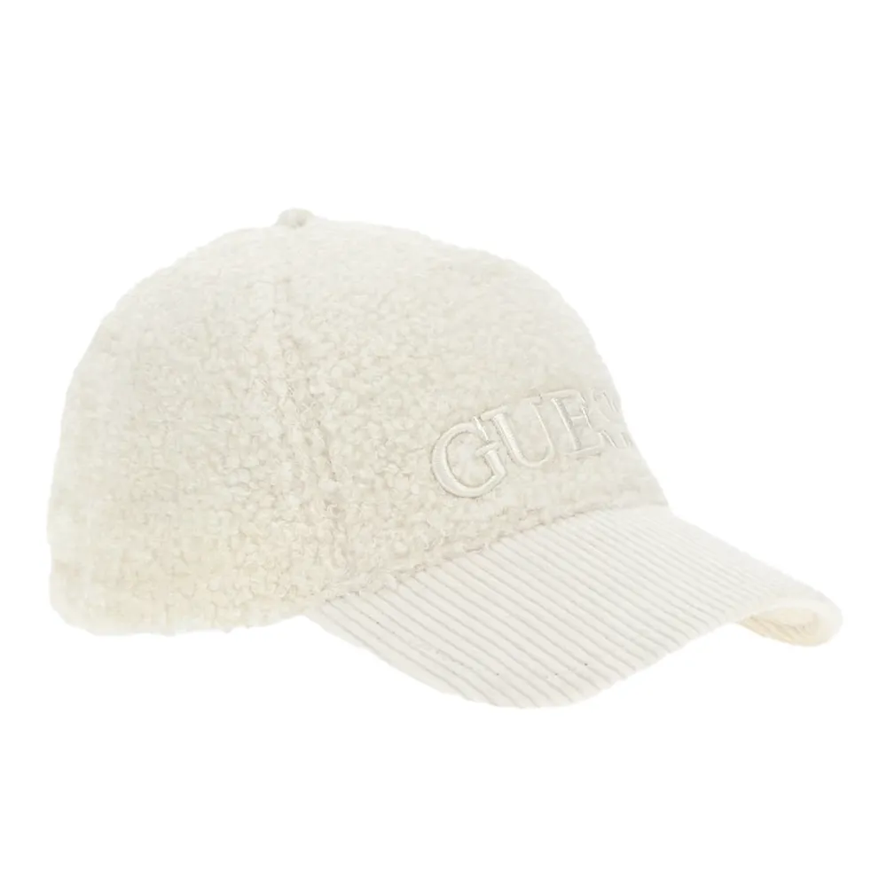 Guess Casquette fourrure Femme Blanc