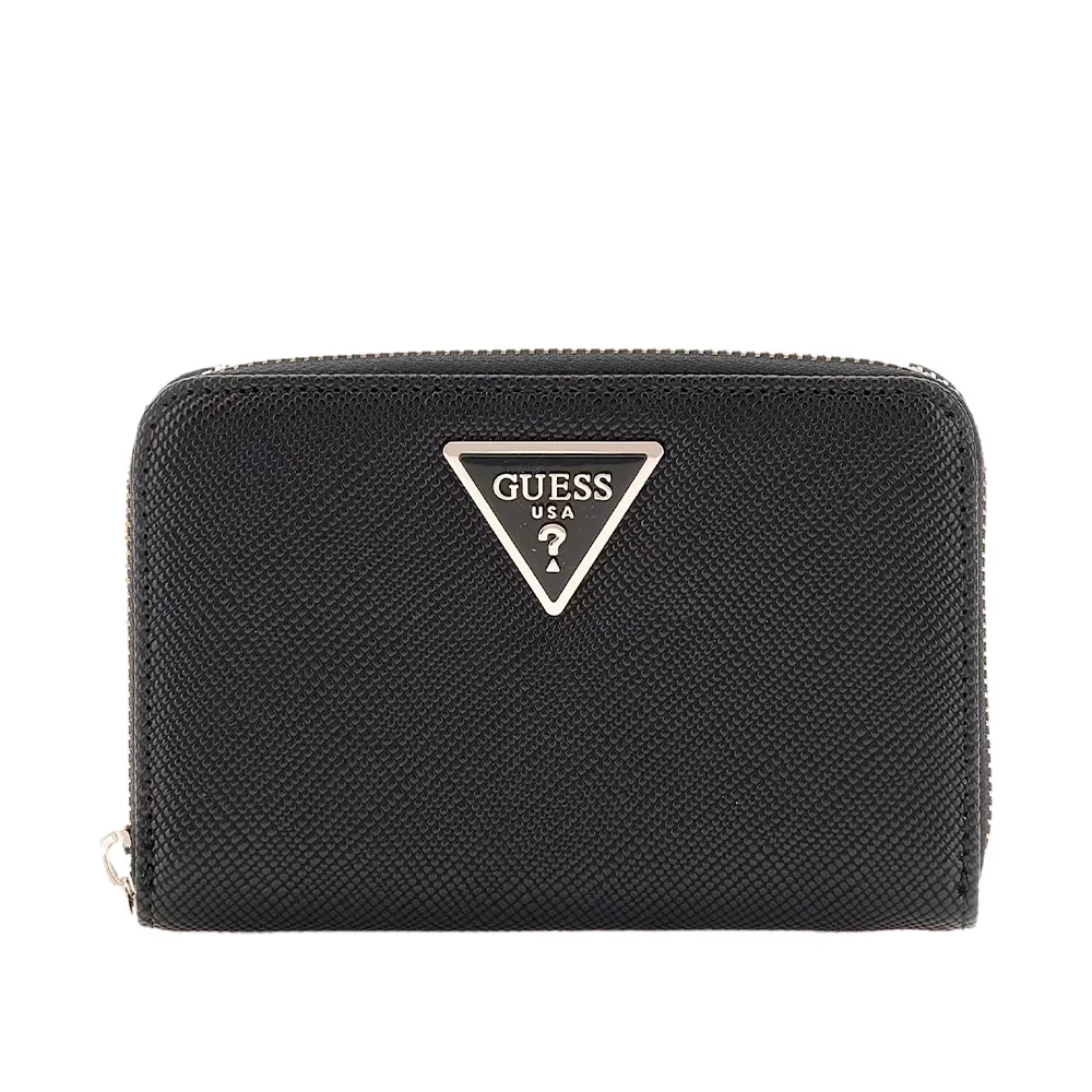 Guess Portefeuille laurel saffiano Femme Noir