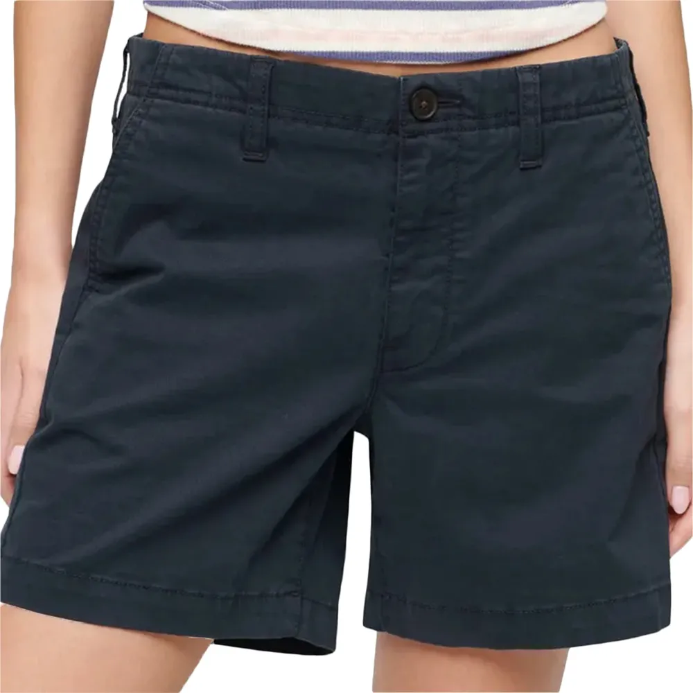 Superdry Short chino Femme Bleu