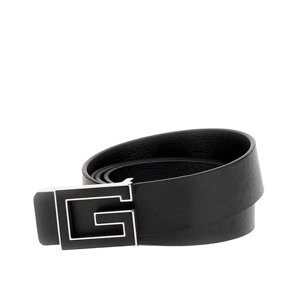 Guess Ceinture squared Homme Noir