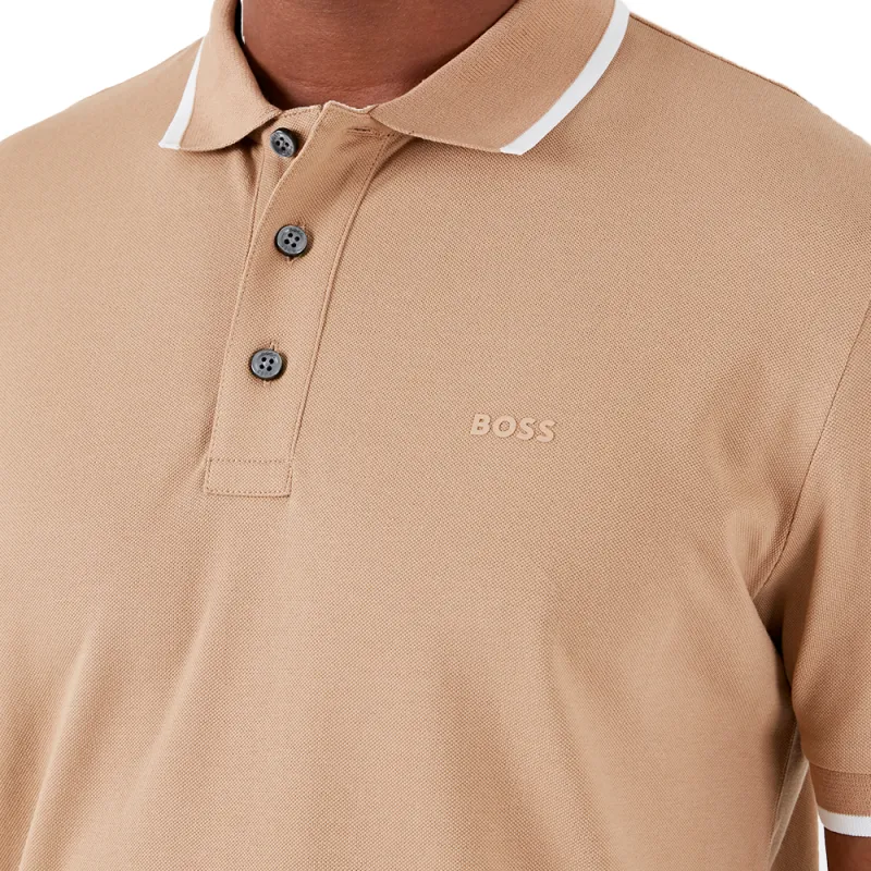 Polo manche courte Boss Parlay Noir - ZESHOES Polo manche courte Boss Parlay Noir - ZESHOES