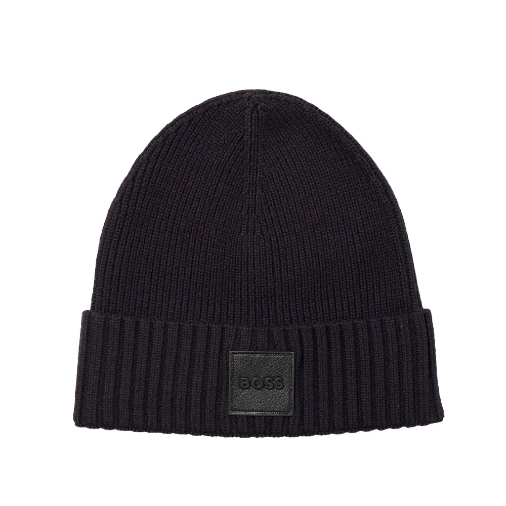 Boss Bonnet B front Homme Noir