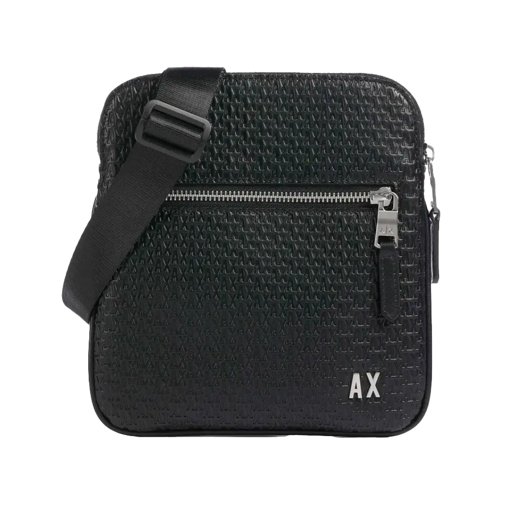 Armani Exchange Sacoche monogramme Homme Noir