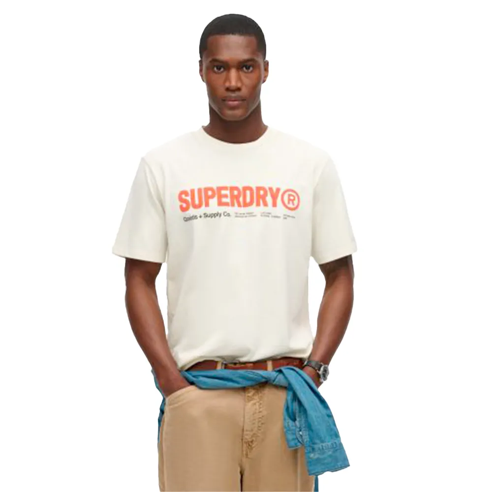 Superdry T shirt Utility Homme Beige