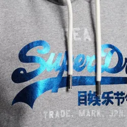 Sweat capuche femme Superdry vintage Gris - ZESHOES