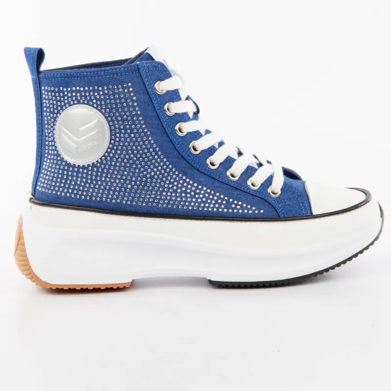 PARTNER: CREATION ref C400063-DENIM-STRASS