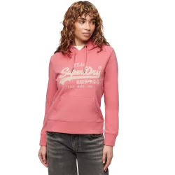 Sweat capuche femme Superdry Vintage Rose - ZESHOES
