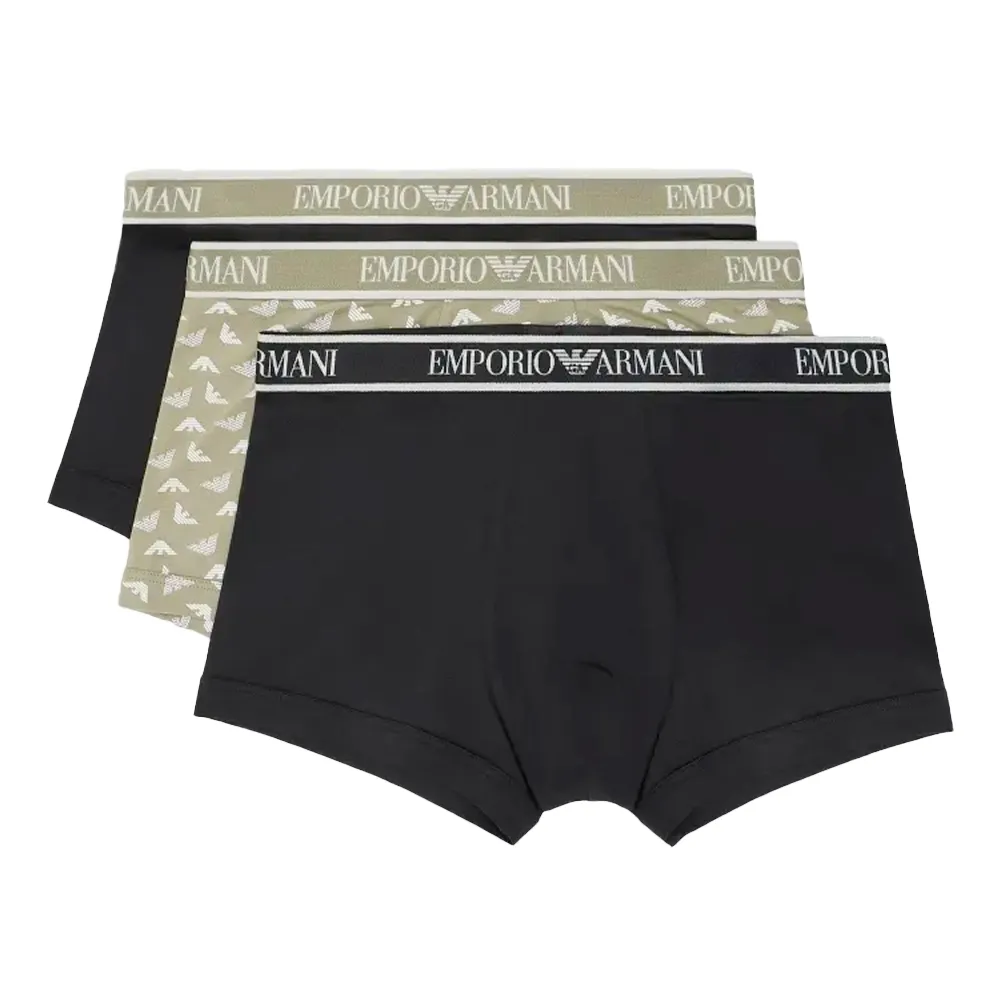 Boxer Emporio Armani Pack x3 eagle essential Homme Multicolor