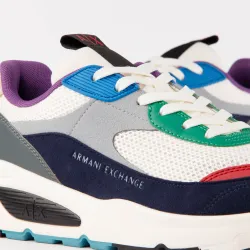 Basket de ville basse homme Armani Exchange Eagle AX Multicolor - ZESHOES