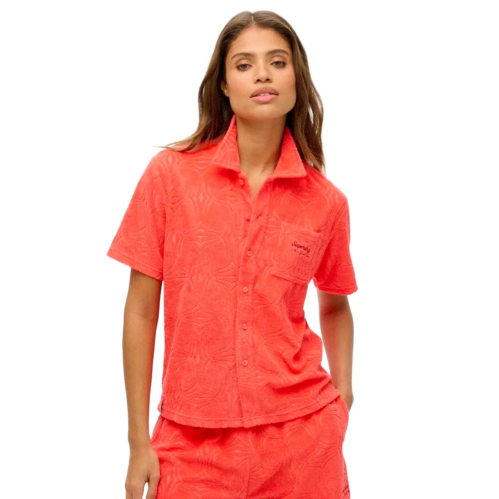 Chemise Superdry Country Club Femme Orange