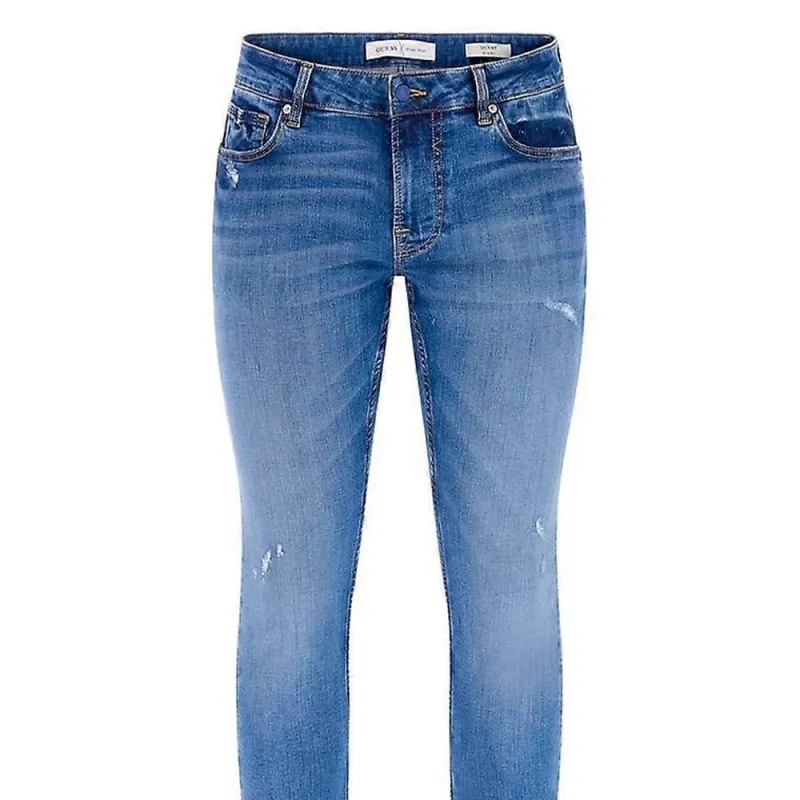 Jeans homme Guess skinny Bleu - ZESHOES