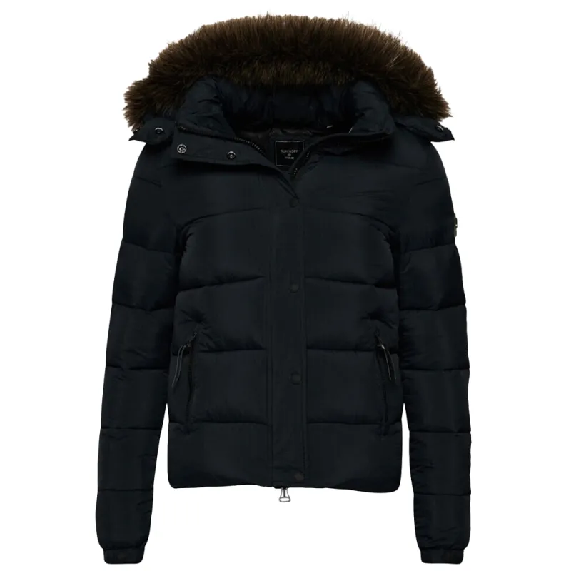 Doudoune femme Superdry Classic winter Noir - ZESHOES Doudoune femme Superdry Classic winter Noir - ZESHOES