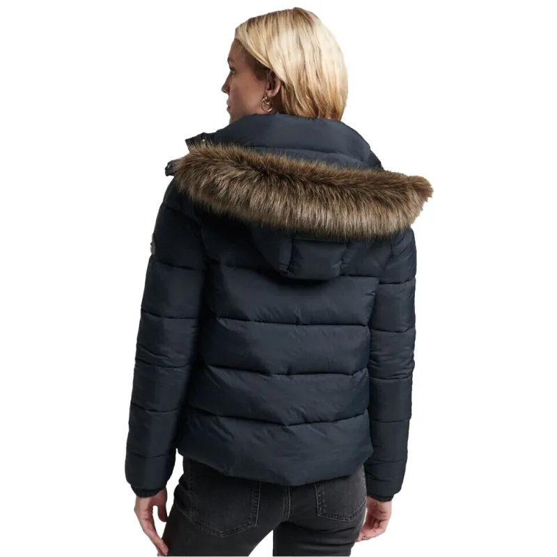 Doudoune femme Superdry Classic winter Noir - ZESHOES Doudoune femme Superdry Classic winter Noir - ZESHOES