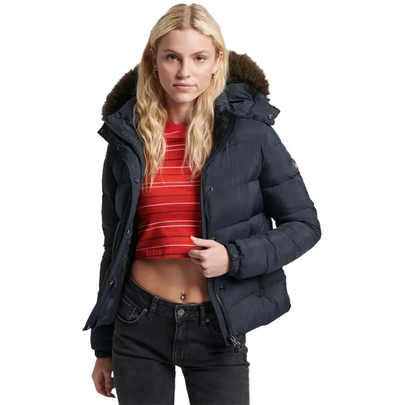 Doudoune femme Superdry Classic winter Noir - ZESHOES Doudoune femme Superdry Classic winter Noir - ZESHOES