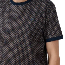 T shirt manche courte homme Kaporal Neil Bleu - ZESHOES