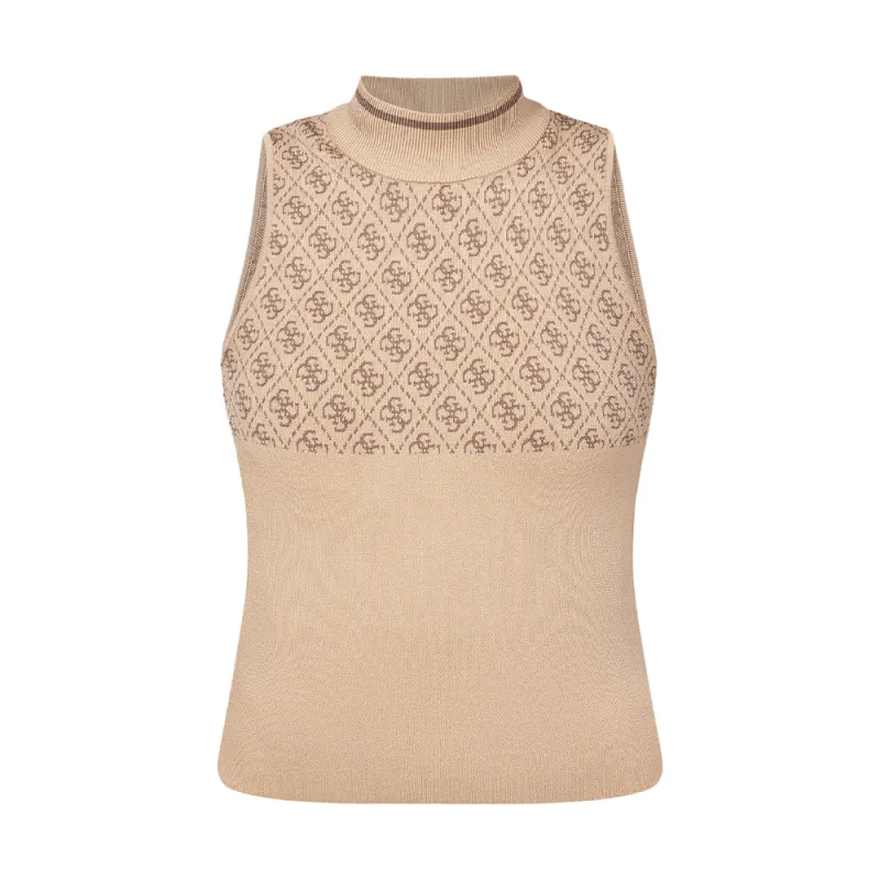 Pull femme Guess Authentique Marron - ZESHOES