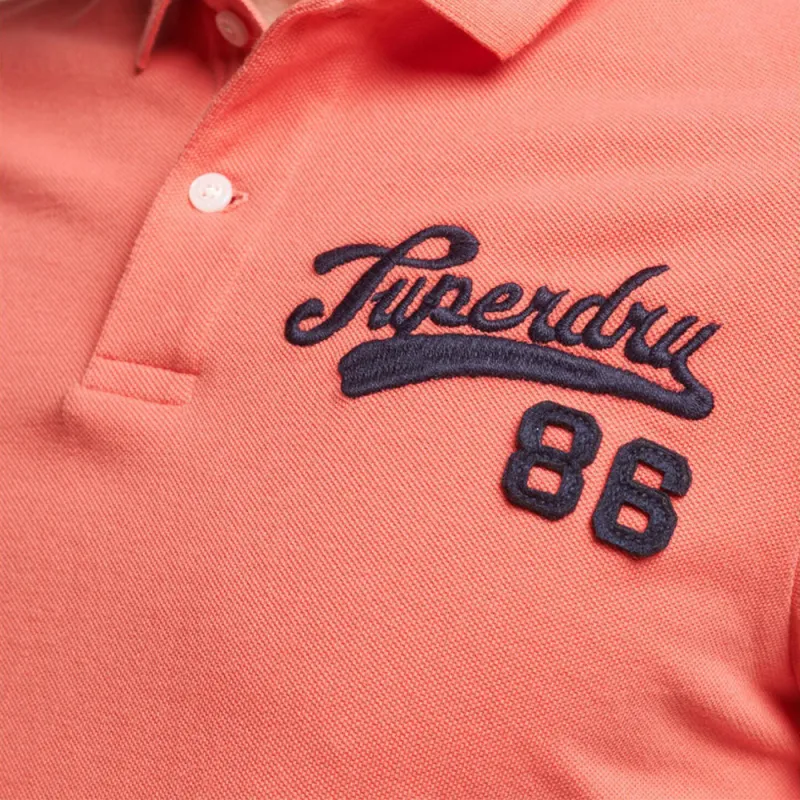 Polo manche courte Superdry Superstate Orange - ZESHOES