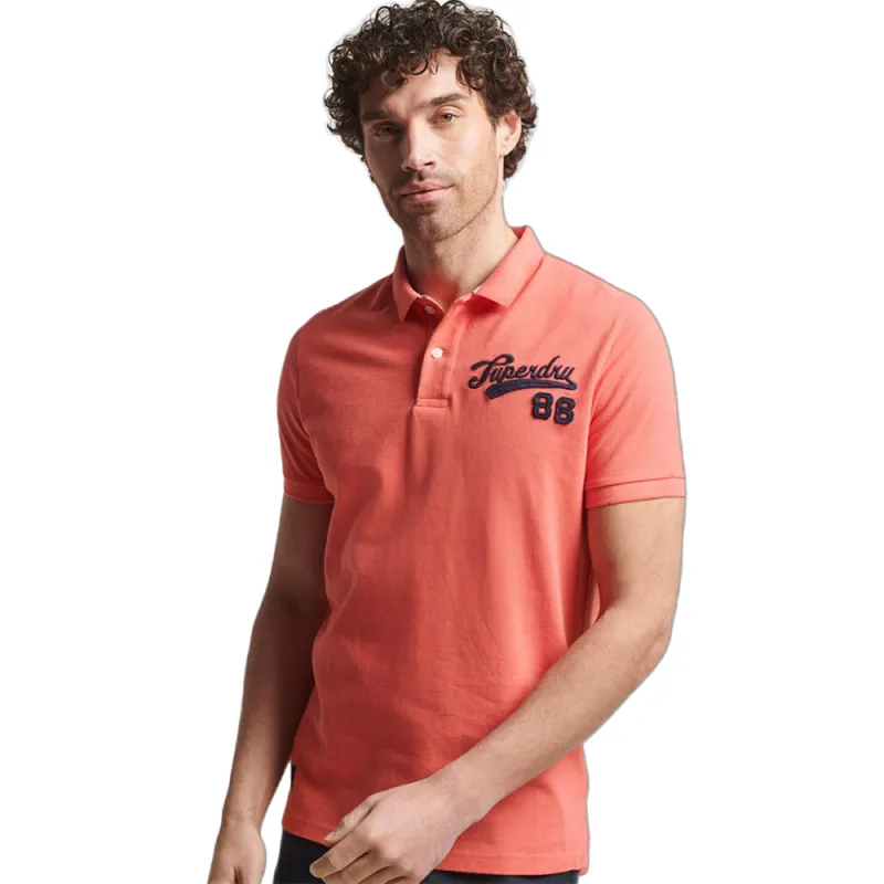 Polo manche courte Superdry Superstate Orange - ZESHOES
