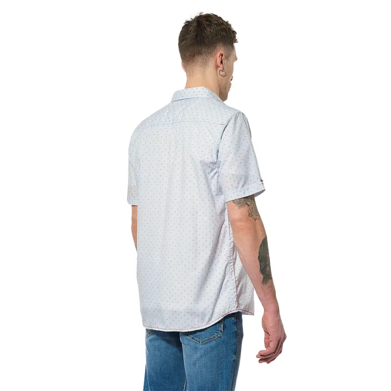 Chemise manches courtes homme Kaporal Never Bleu - ZESHOES