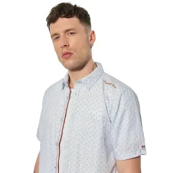 Chemise manches courtes homme Kaporal Never Bleu - ZESHOES