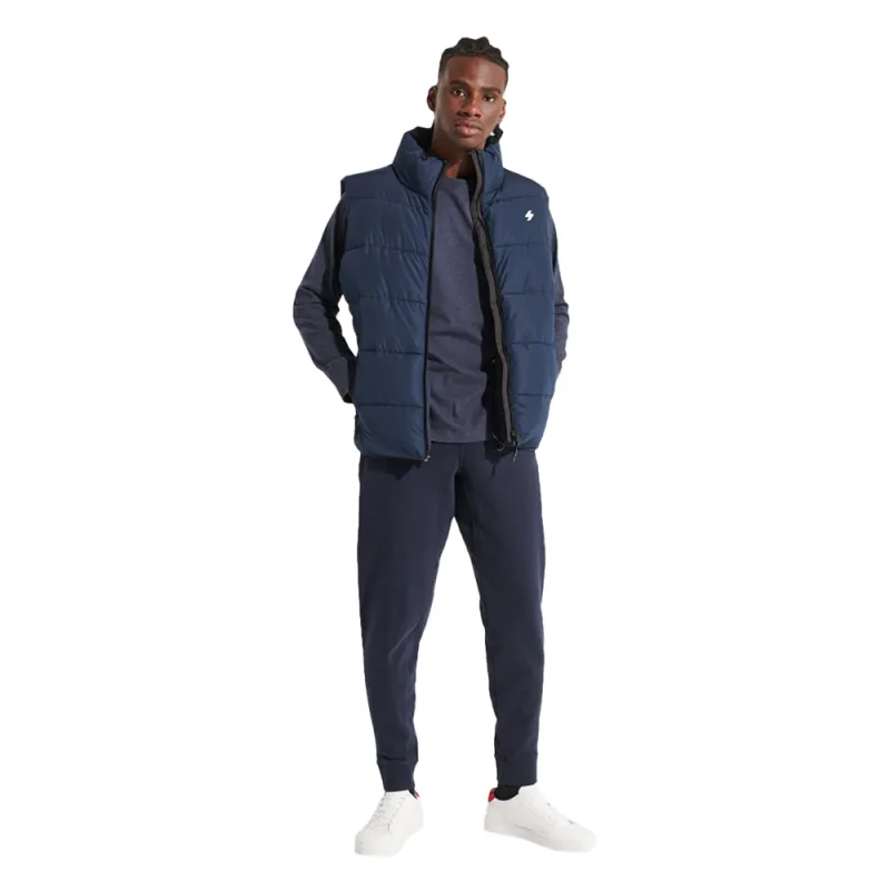 Doudoune sans manches homme Superdry Logo vintage Bleu - ZESHOES