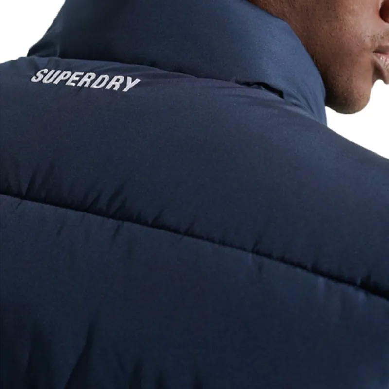 Doudoune sans manches homme Superdry Logo vintage Bleu - ZESHOES