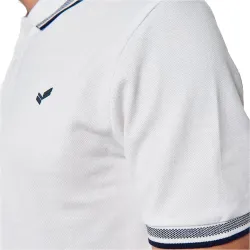Polo manche courte Kaporal Original logo classic Blanc - ZESHOES Polo manche courte Kaporal Original logo classic Blanc - ZESHOES