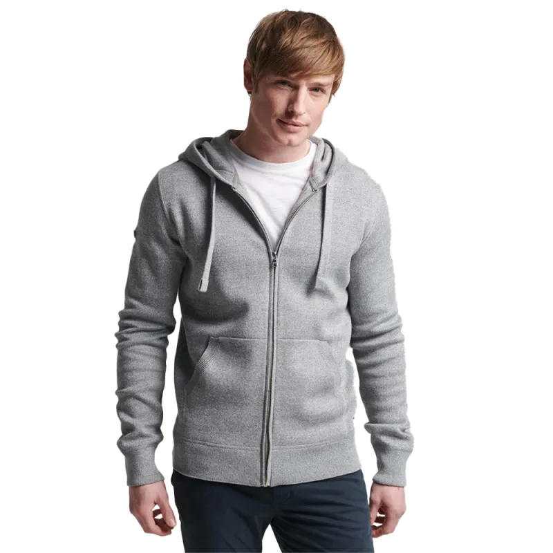 Sweat capuche homme Superdry Style grey Gris - ZESHOES