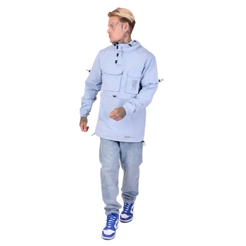 Coupe vent homme Project X Paris Détail élastique Bleu - ZESHOES Coupe vent homme Project X Paris Détail élastique Bleu - ZESHOES