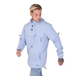 Coupe vent homme Project X Paris Détail élastique Bleu - ZESHOES Coupe vent homme Project X Paris Détail élastique Bleu - ZESHOES