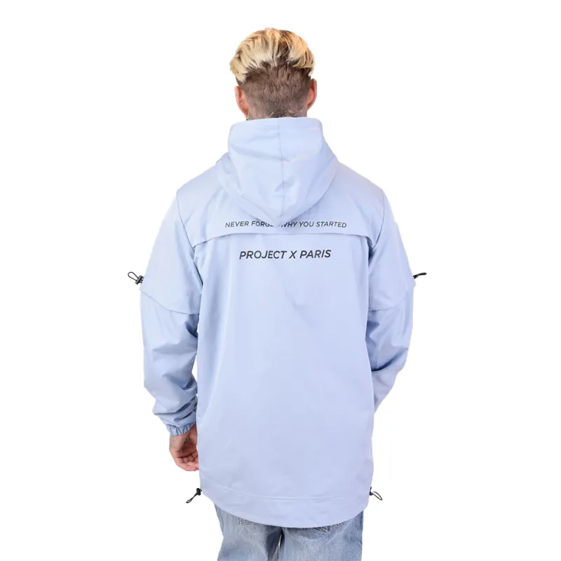 Coupe vent homme Project X Paris Détail élastique Bleu - ZESHOES Coupe vent homme Project X Paris Détail élastique Bleu - ZESHOES