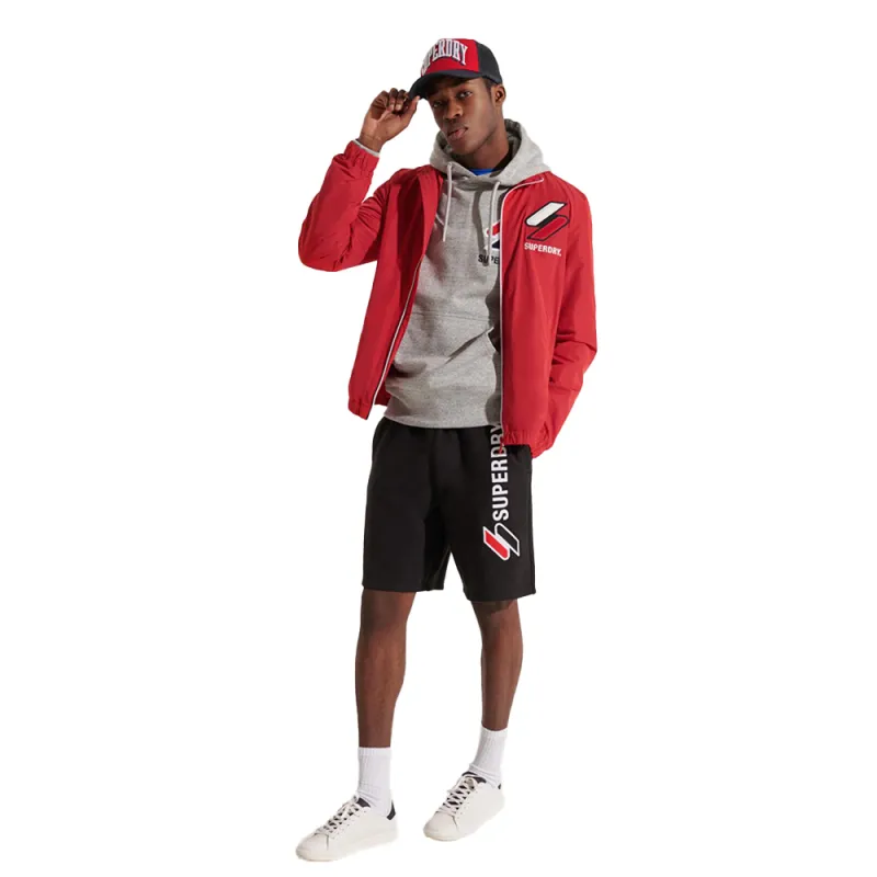Veste en jean homme Superdry Style track Rouge - ZESHOES
