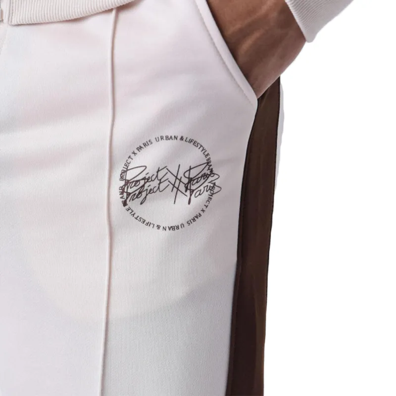 Pantalon jogging homme Project X Paris Classic logo ring Beige - ZESHOES