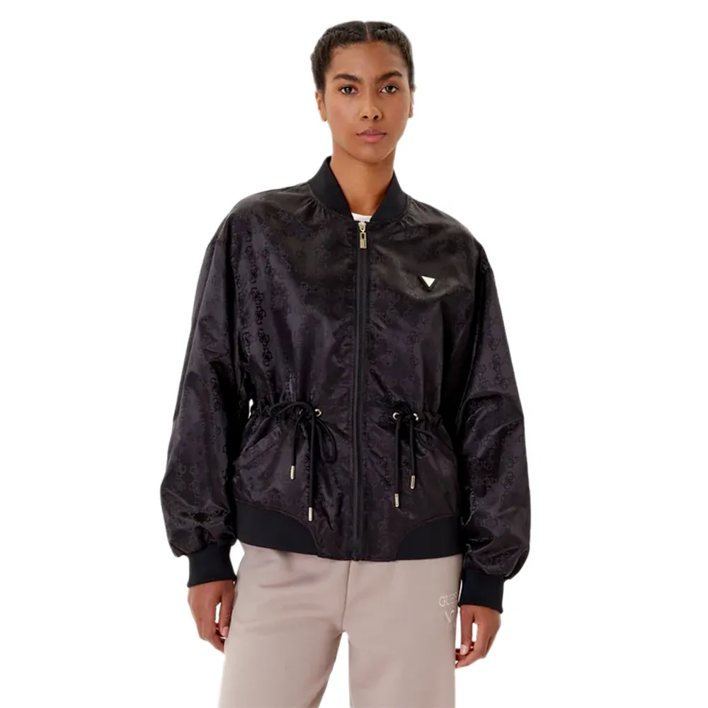 Blouson Guess Triangle Femme Noir