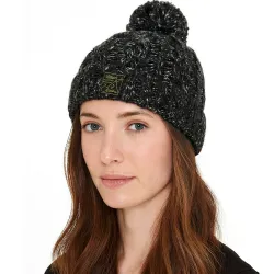 Bonnet femme Superdry Torsadé en tweed Gris - ZESHOES